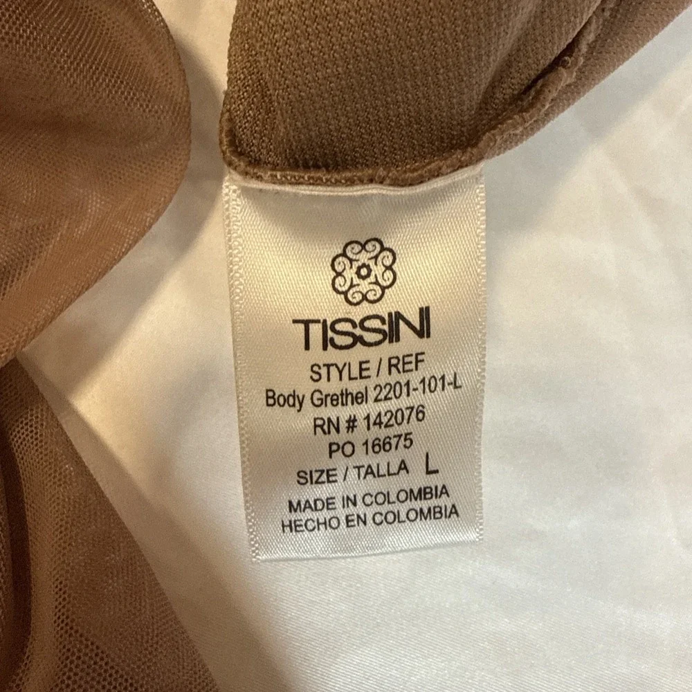 Tissini Faja Women's Brown‎ Body Sharper Grethel Size Large Compression Bodysuit